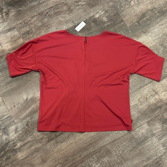 Ann Taylor Factory Red Ruched Top - Picture 2 of 2